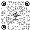 A black and white image of a tree with circles and a tree

Description automatically generated