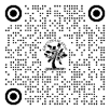 A black and white image of a tree with circles and a logo

Description automatically generated