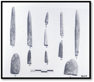 Long shot of several sharp objects

Description automatically generated