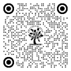 A black and white image of a tree with circles and a text

Description automatically generated