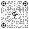 A black and white image of a tree with circles and a tree

Description automatically generated