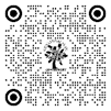 A black and white image of a tree with circles and a tree

Description automatically generated