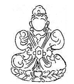 A black and white drawing of a person

Description automatically generated
