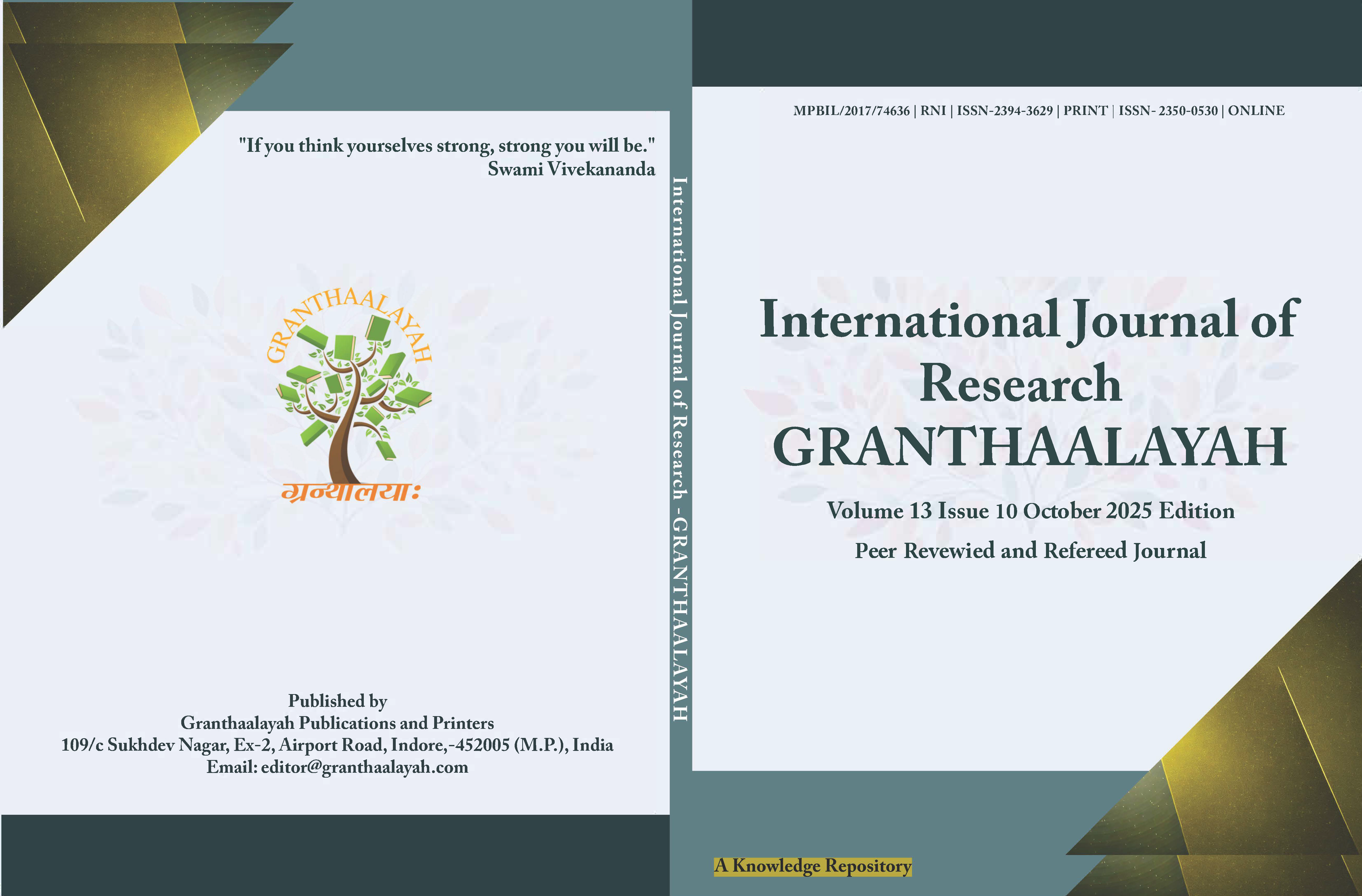 					View Vol. 13 No. 10 (2025): Volume 13 Issue 10 October 2025 Edition
				